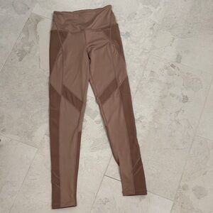 Tan Free People movement leggings